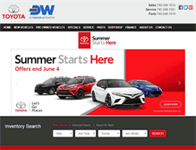 Tablet Screenshot of donwoodtoyota.com